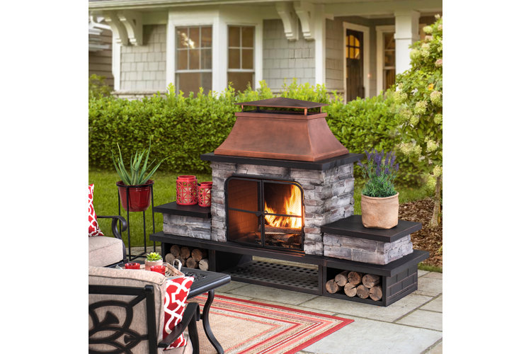 Light Up the Night With Outdoor Fireplaces Sizes Fuel Types